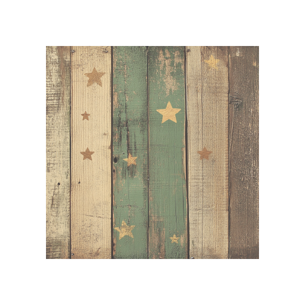 Gavlhusets Design - Blok 6'' - Rustik Tr Grn