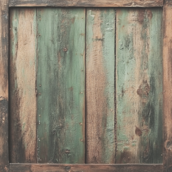 Gavlhusets Design - Blok 6'' - Rustik Tr Grn