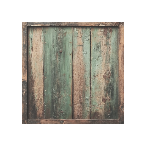 Gavlhusets Design - Blok 6'' - Rustik Tr Grn