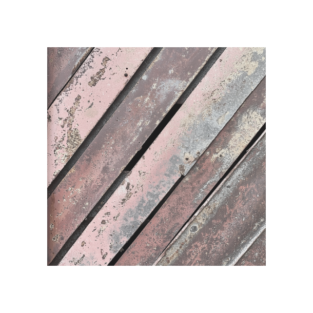 Gavlhusets Design - Blok 6'' - Rustik Metal Rosa