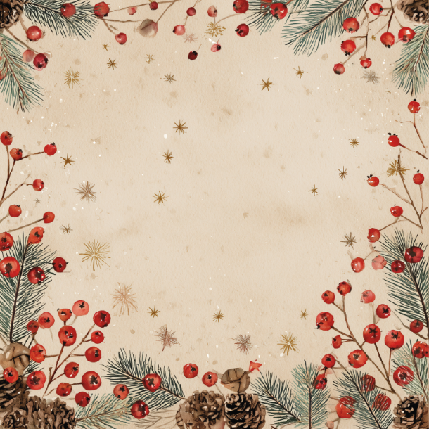 Gavlhusets Design - Blok 6'' - Jule i rde nuancer