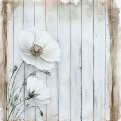 Gavlhusets Design - Blok 6'' - Hvid og sand