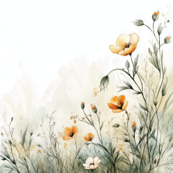 Gavlhusets Design - Blok 6'' - Blomster