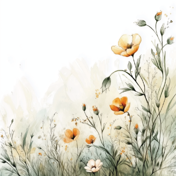 Gavlhusets Design - Blok 6'' - Blomster