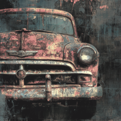 Gavlhusets Design - Blok 6'' - Biler og rust