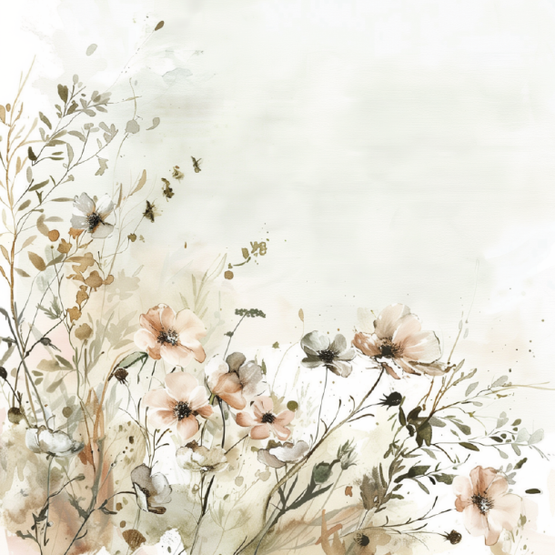 Gavlhusets Design - Blok 6'' - Sommerblomster