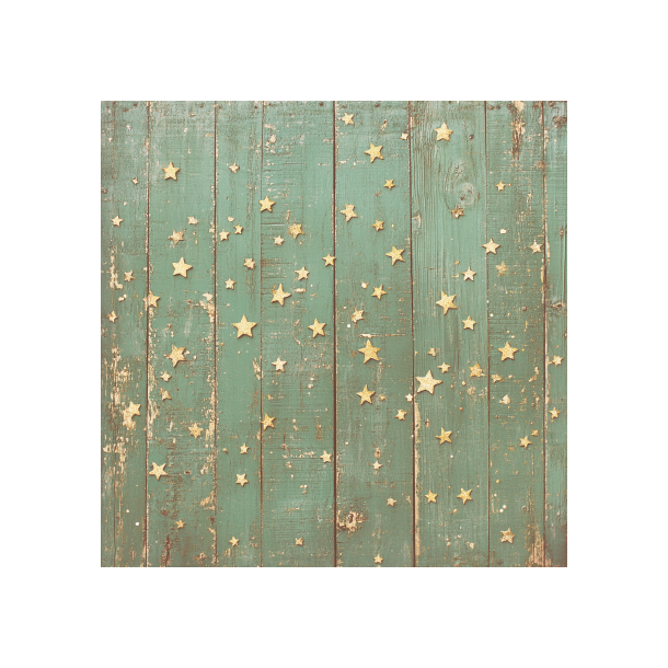 Gavlhusets Design - Blok 6'' - Rustik Tr Grn