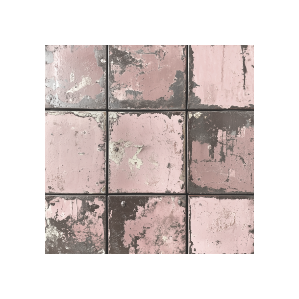 Gavlhusets Design - Blok 6'' - Rustik Metal Rosa