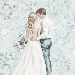 Gavlhusets Design - Blok 6'' - Brudepar