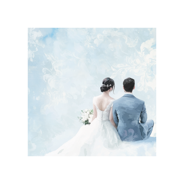 Gavlhusets Design - Blok 6'' - Brudepar