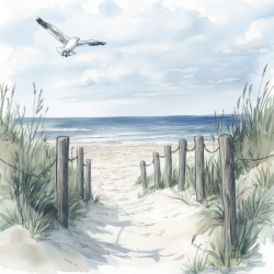 Gavlhusets Design - Blok 6'' - Strand