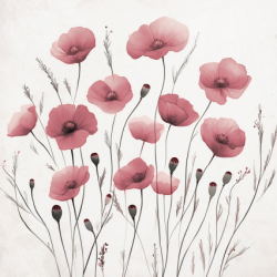 Gavlhusets Design - Blok 6'' - Rosa / Gul