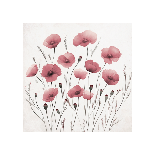 Gavlhusets Design - Blok 6'' - Rosa / Gul