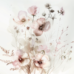 Gavlhusets Design - Blok 6'' - Sommerblomster