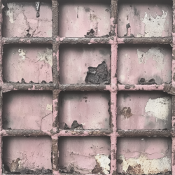 Gavlhusets Design - Blok 6'' - Rustik Metal Rosa