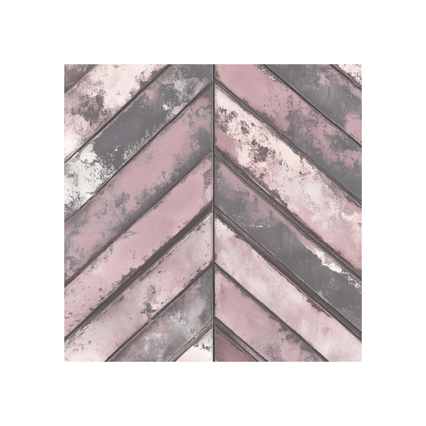 Gavlhusets Design - Blok 6'' - Rustik Metal Rosa