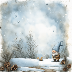 Gavlhusets Design - Blok 6'' - Jul i bl nuancer