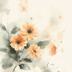 Gavlhusets Design - Blok 6'' - Sommerblomster