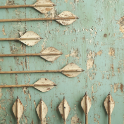 Gavlhusets Design - Blok 6'' - Rustik Tr Grn