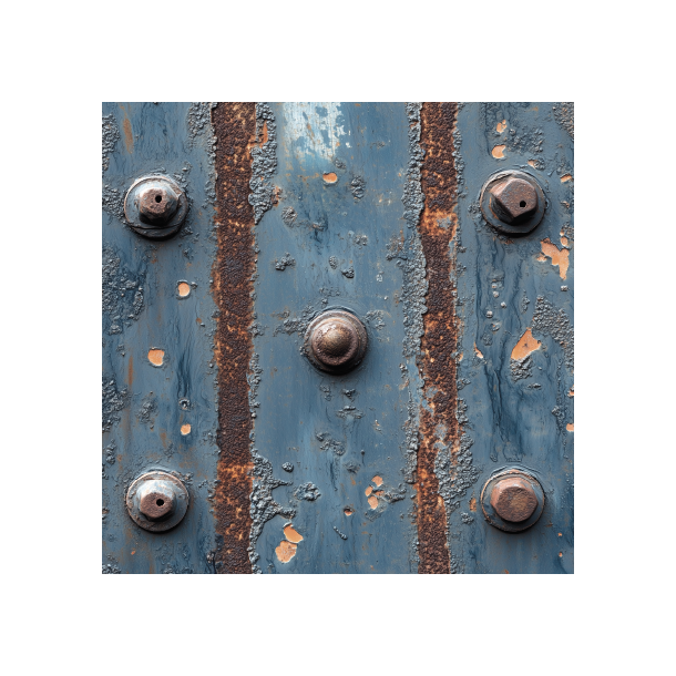 Gavlhusets Design - Blok 6'' - Rustik Metal Bl