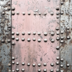 Gavlhusets Design - Blok 6'' - Rustik Metal Rosa