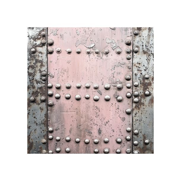 Gavlhusets Design - Blok 6'' - Rustik Metal Rosa