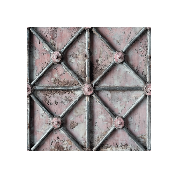 Gavlhusets Design - Blok 6'' - Rustik Metal Rosa