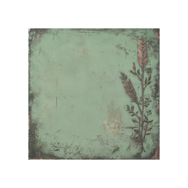 Gavlhusets Design - Blok 6'' - Rustik Tr Grn