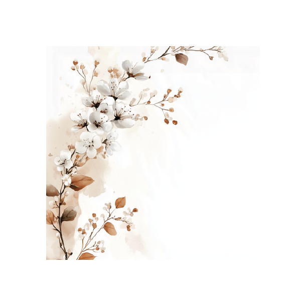 Gavlhusets Design - Blok 6'' - Hvid og sand