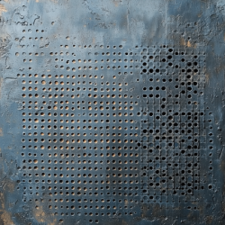 Gavlhusets Design - Blok 6'' - Rustik Metal Bl