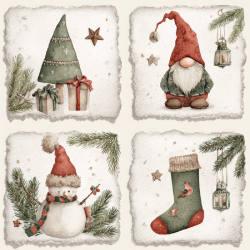 Gavlhusets Design - Blok 6'' - Julemnstre