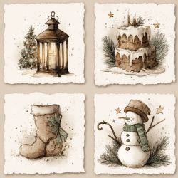 Gavlhusets Design - Blok 6'' - Juleminder