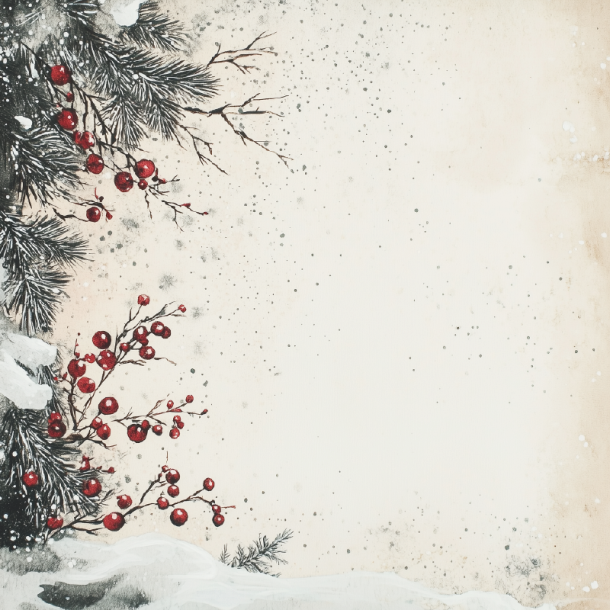 Gavlhusets Design - Blok 6'' - Jul og blomster