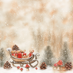 Gavlhusets Design - Blok 6'' - Jule i rde nuancer