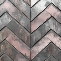 Gavlhusets Design - Blok 6'' - Rustik Metal Rosa