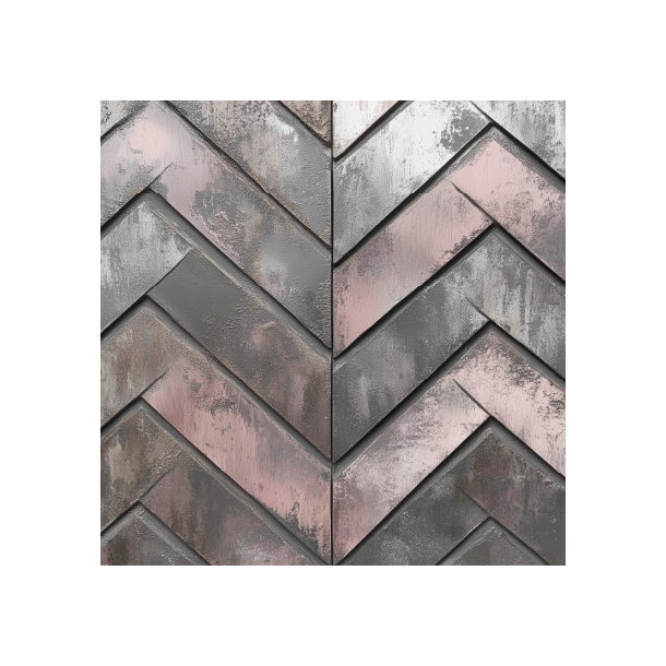 Gavlhusets Design - Blok 6'' - Rustik Metal Rosa