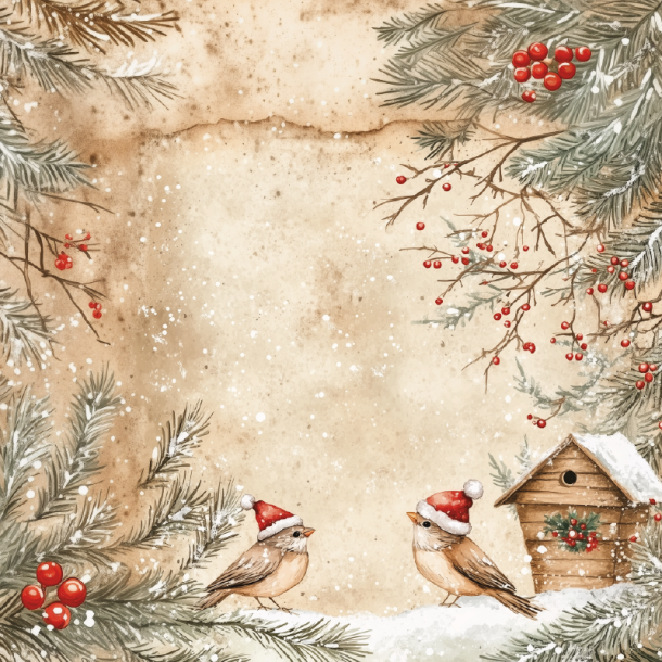 Gavlhusets Design - Blok 6'' - Jule i rde nuancer