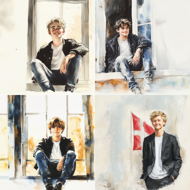 Gavlhusets Design - Blok 6'' - Konfirmation - Drenge