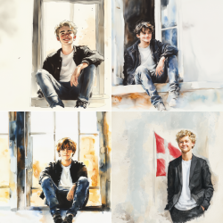 Gavlhusets Design - Blok 6'' - Konfirmation - Drenge