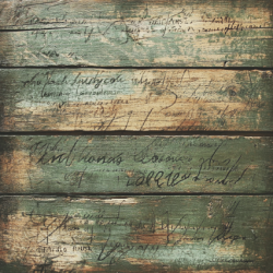 Gavlhusets Design - Blok 6'' - Rustik Tr Grn