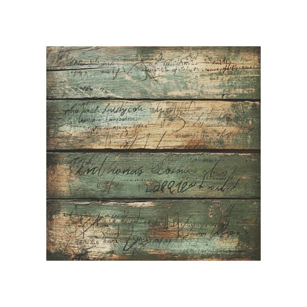 Gavlhusets Design - Blok 6'' - Rustik Tr Grn