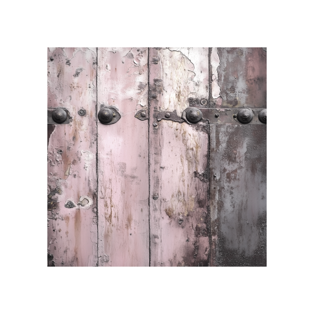 Gavlhusets Design - Blok 6'' - Rustik Metal Rosa