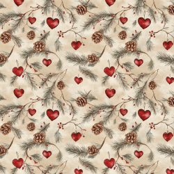 Gavlhusets Design - Blok 6'' - Jule i rde nuancer