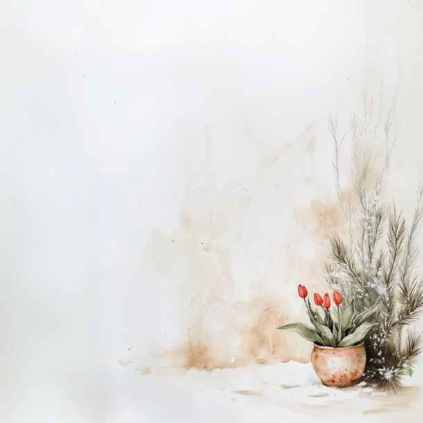 Gavlhusets Design - Blok 6'' - Jul og blomster