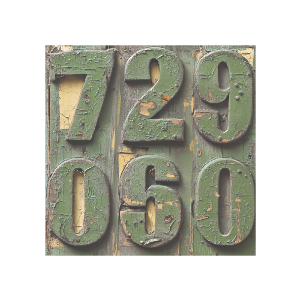 Gavlhusets Design - Blok 6'' - Rustik Tr Grn