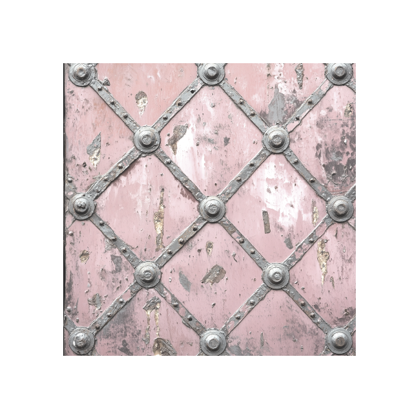 Gavlhusets Design - Blok 6'' - Rustik Metal Rosa