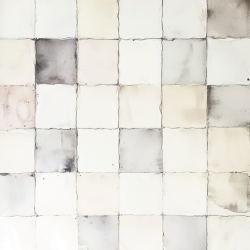 Gavlhusets Design - Blok 6'' - Hvid og sand