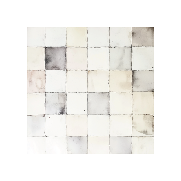 Gavlhusets Design - Blok 6'' - Hvid og sand