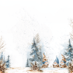 Gavlhusets Design - Blok 6'' - Jul i bl nuancer