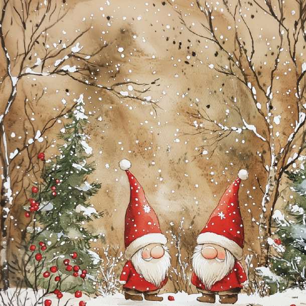 Gavlhusets Design - Blok 6'' - Jule i rde nuancer